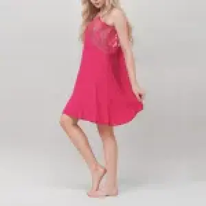 Lace Trimmed Sleeveless Nightdress