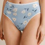 Women’s High-Waist Cotton Briefs(Pack of 1)