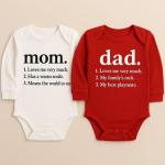 Dad & Mom Bodysuit Set