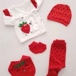 Red & White Strawberry Pajama